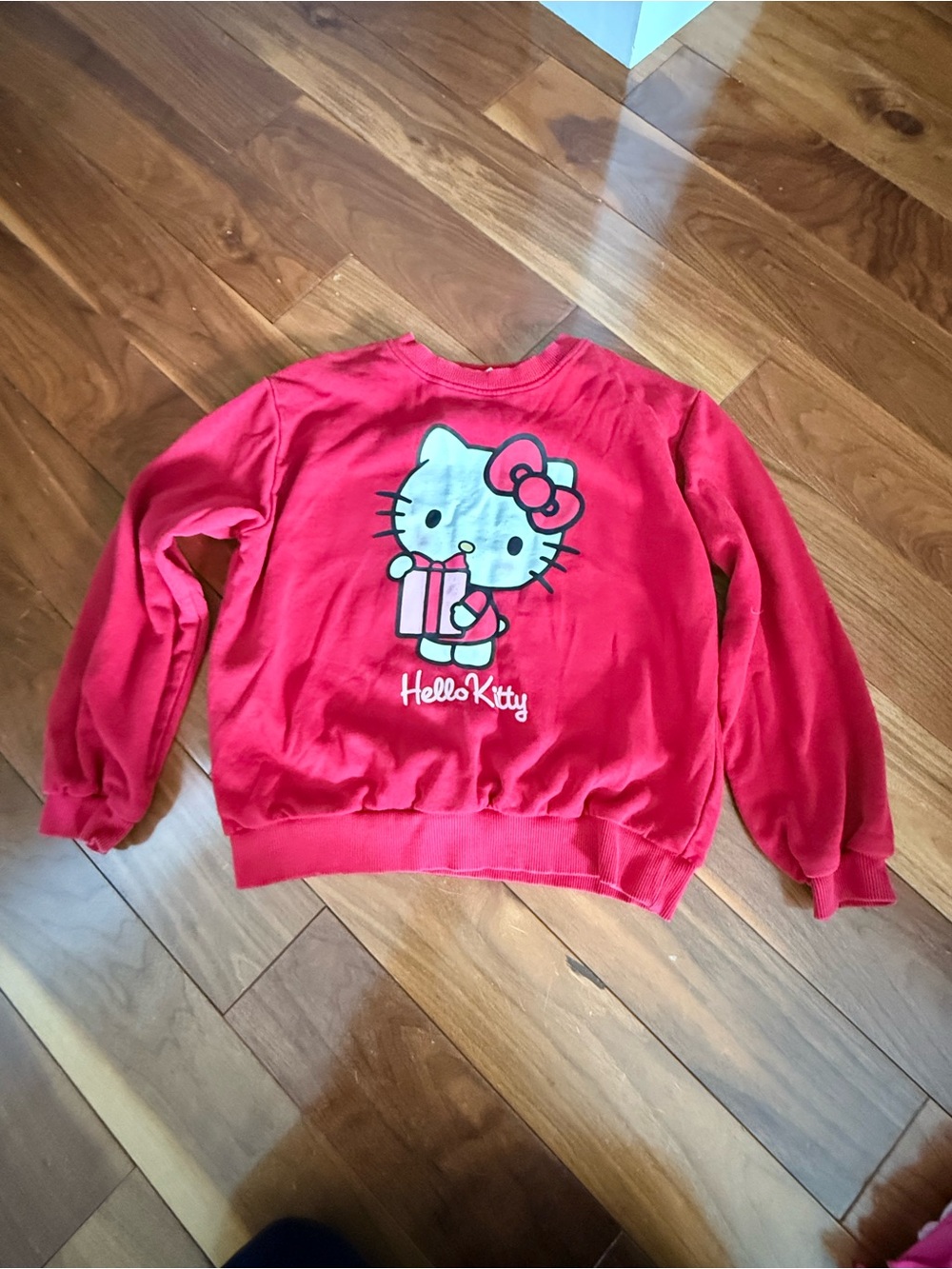 Hello Kitty Red Kids Sweatshirt with Character Graphic size 8-10